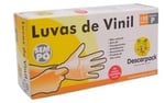 Luva de Vinil Não Estéril Descarpack P, sem pó com 1 unidade