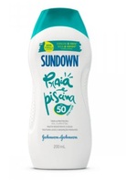 Protetor Solar Sundown Praia e Piscina FPS 50, loção com 200mL