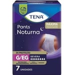 Roupa Íntima Descartável Tena Pants Noturna G/EG, pacote com 7 unidades