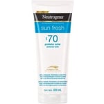 Protetor Solar Corporal Neutrogena Sun Fresh FPS 70, loção com 200mL