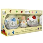 Kit Infantil Bebê Natureza Suave shampoo com 230mL + condicionador com 230mL + colônia com 30mL
