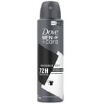 Desodorante Antitranspirante Masculino Dove Men + Care Invisible Dry aerossol, 1 unidade com 150mL