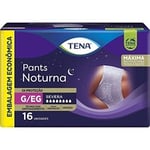 Roupa Íntima Descartável Tena Pants Noturna G/EG, pacote com 16 unidades