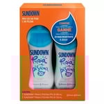 Kit Protetor Solar Sundown Praia e Piscina FPS 30, loção com 200mL + loção com 120mL
