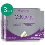 Kit Colágeno Tipo II Sanavita 40mg, 3 caixas com 30 cápsulas