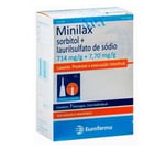 Minilax 714mg/g + 7,70mg/g, caixa com 7 bisnagas com 6,5g de solução de uso retal