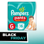 Fralda Pampers Pants Ajuste Total G, pacote com 16 unidades
