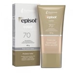 Protetor Solar Facial Episol Color FPS 70, pele extra clara, 1 unidade com 40g