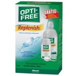 Kit de Solução Multipropósito Opti-free Replenish 1 unidade com 300mL + 1 unidade com 120mL + estojo para lentes de contato