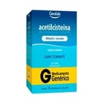 Acetilcisteína Geolab 600mg, caixa com 16 envelopes com 5g de granulado de uso oral cada