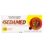Sedamed 30mg + 300mg + 30mg, caixa com 20 comprimidos revestidos