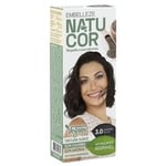 Kit Tintura Natucor Vegana n° 3.0 castanho escuro