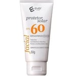 Protetor Solar Facial Ever Care FPS 60, sem cor, 1 unidade com 50g