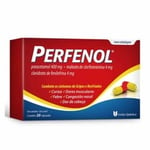 Perfenol 400mg + 4mg + 4mg, caixa com 20 cápsulas gelatinosas duras