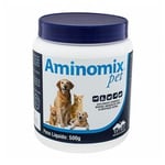 Aminomix Pet Vetnil para Cães, Gatos, Aves, Répteis, Mustelídeos e Roedores pó, pote com 500g