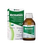 Benatux Xarope 2,5mg/mL + 25mg/mL + 11,25mg/mL, caixa com 1 frasco com 120mL de xarope + copo medidor