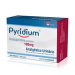 Pyridium 100mg, caixa com 25 drágeas