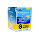 Acetilcisteína Germed Pharma 600mg, caixa com 16 envelopes com 5g de granulado de uso oral