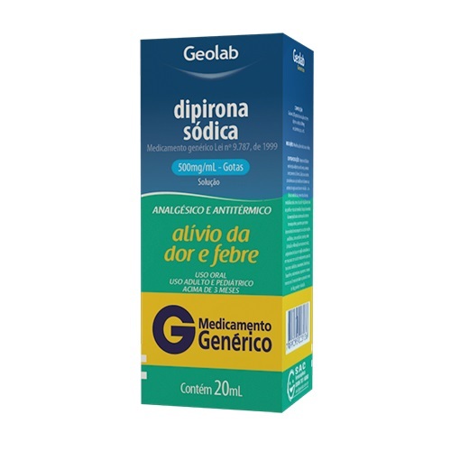 500mg/mL, caixa com 1 frasco gotejador com 10mL de solução de uso oral