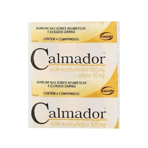 Calmador 500mg + 30mg, caixa com 100 comprimidos