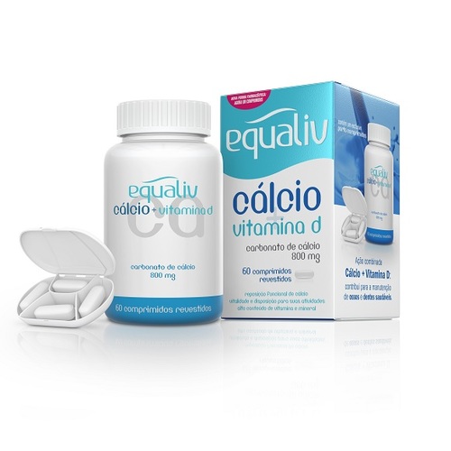 Cálcio + Vitamina D - Althaia 500mg + 400UI, caixa com 90 comprimidos revestidos