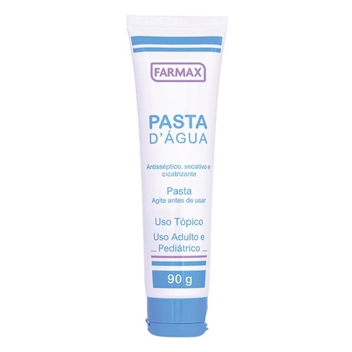 Pasta D'água Farmax com Glicerina, frasco com 120g de pasta uso dermatológico