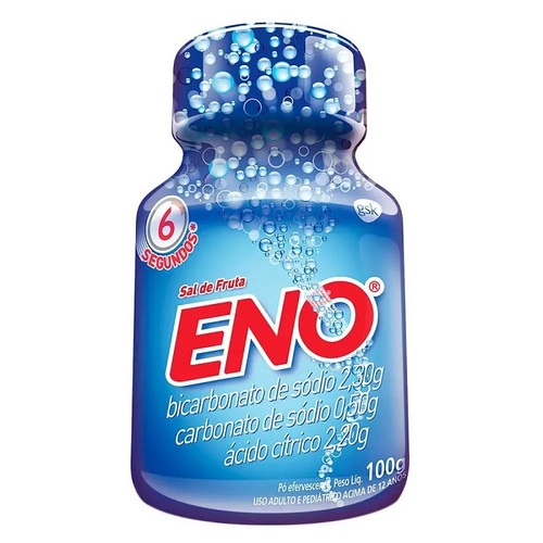 pastilha mastigável eno com 8 unidades, menta