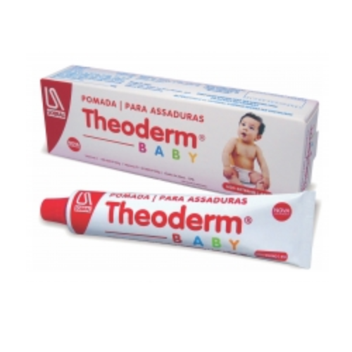 Imagem de Theoderm Baby 100.000UI/g + 40.000UI/g + 10g, caixa com 100 bisnagas com 45g de pomada de uso dermatológico