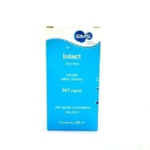 Inlact 667mg/mL, caixa com 1 frasco com 120mL de xarope + copo medidor, morango