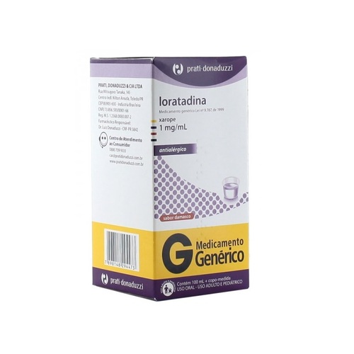 1mg/mL, caixa com 1 frasco com 100mL de xarope