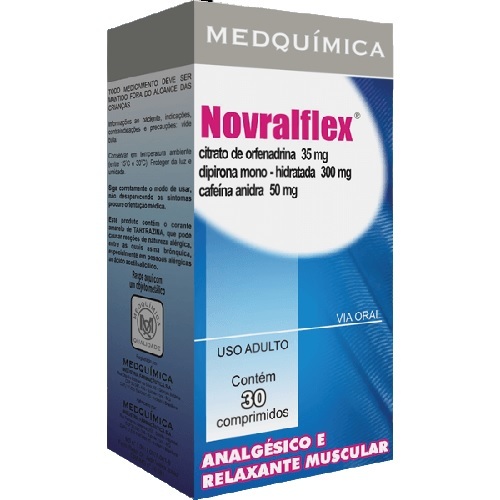 Imagem de Novralflex 35mg + 300mg + 50mg, blíster com 4 comprimidos