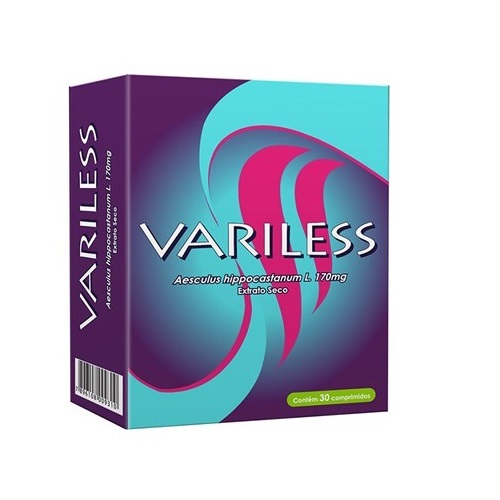 Variless 170mg, caixa com 30 comprimidos revestidos