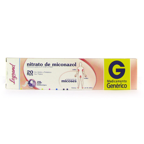 Nitrato de Miconazol Legrand 20mg/g, caixa com 1 frasco com 30g de loção cremosa de uso dermatológico