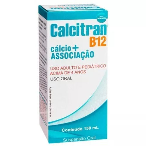 Imagem de Calcitran B12 caixa com 1 frasco com 150mL suspensão de uso oral + copo medidor