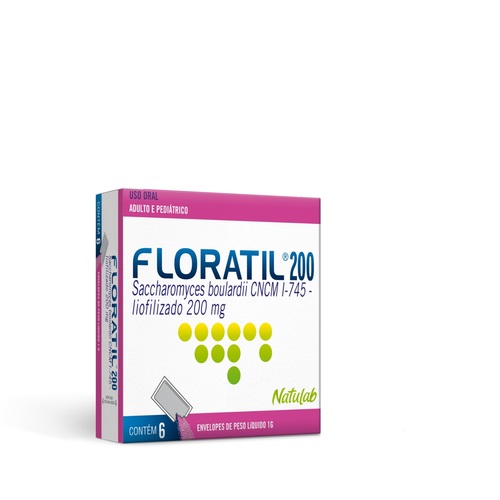 Imagem de Floratil 200mg, caixa com 6 cápsulas gelatinosas duras