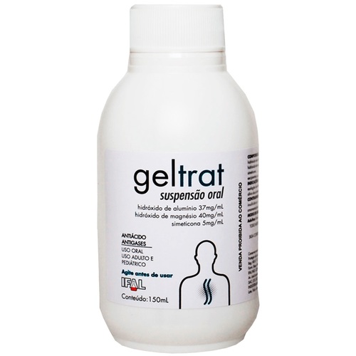 Imagem de Geltrat 37mg/mL + 40mg/mL + 5mg/mL, caixa com 1 frasco com 340mL de suspensão de uso oral