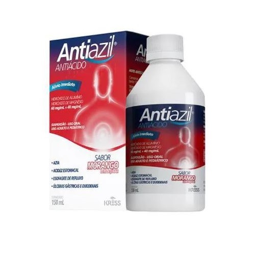 Imagem de Antiazil 600mg + 400mg, frasco com 150mL de solução de uso oral, sabor natural