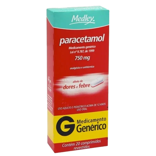 750mg, caixa com 20 comprimidos