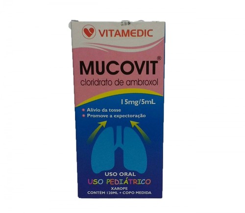 Mucovit 6mg/mL, caixa com 1 frasco com 120mL de xarope, adulto