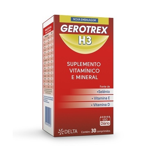 Gerotrex H3 frasco com 50 drágeas