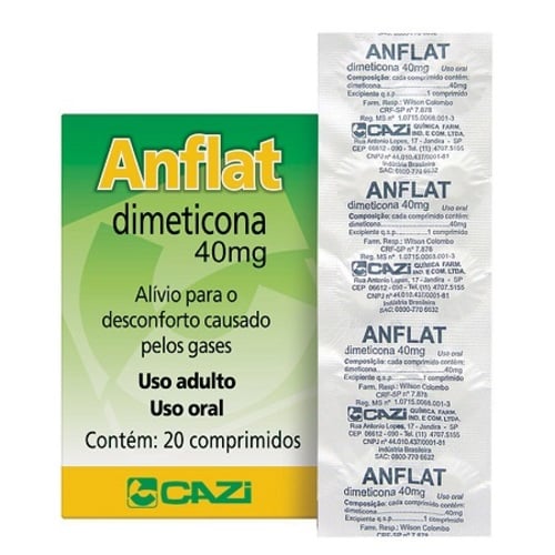 Imagem de Anflat Comprimido 40mg, caixa com 20 comprimidos