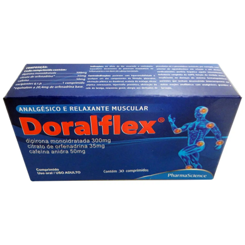 Doralflex 35mg + 300mg + 50mg, caixa com 12 comprimidos