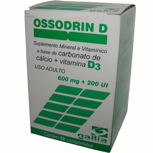 Imagem de Ossodrin D 600mg + 200UI, frasco com 60 cápsulas