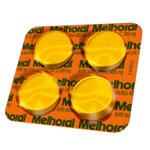 Imagem de Melhoral C 400mg + 240mg, blíster com 2 comprimidos efervescentes