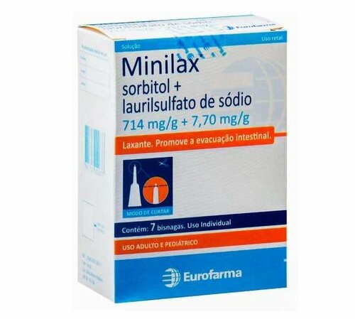 714mg/g + 7,70mg/g, caixa com 5 bisnagas com 6,5g de solução de uso retal