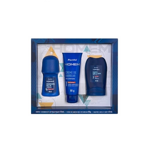 Kit Panvel Homem espuma de barbear com 150mL + necessaire