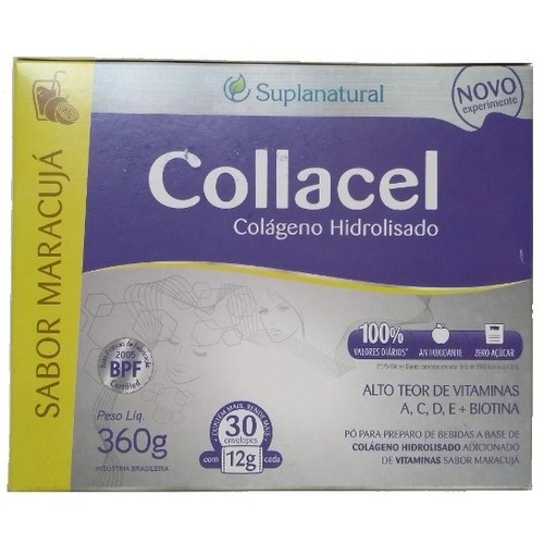 Collacel caixa com 30 sachês com 12g de pó para solução de uso oral, cranberry