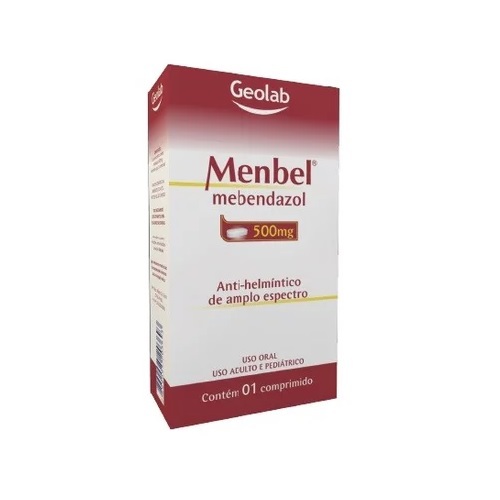 Menbel Comprimido 500mg, caixa com 100 comprimidos (embalagem hospitalar)