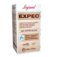 Expec Legrand Pharma Xarope - 120ml - Drogaria Sao Paulo