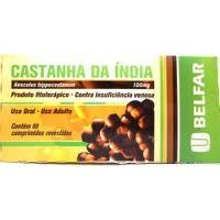 Castanha da Índia Belfar 100mg, caixa com 30 comprimidos revestidos